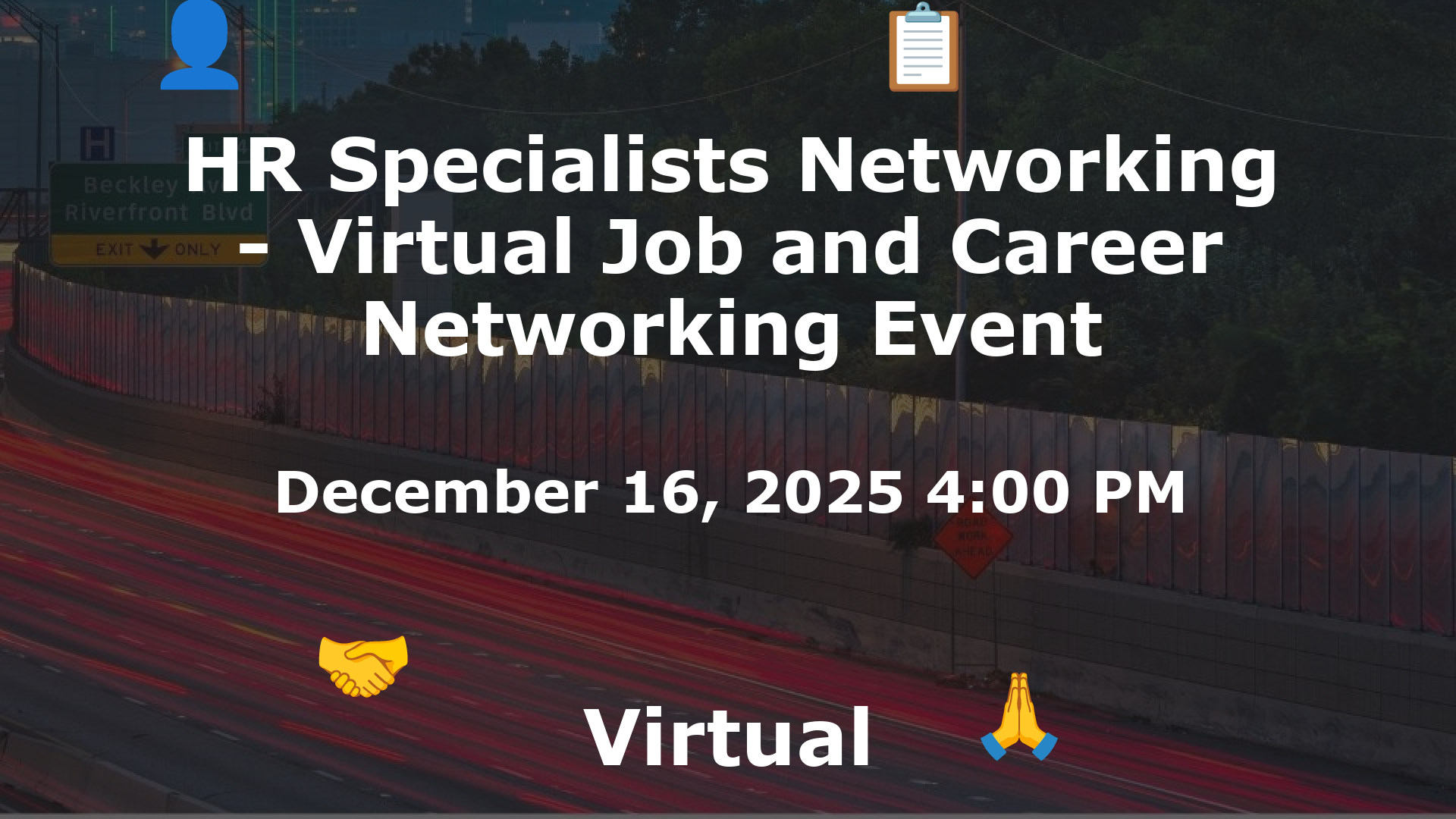 HR Specialists Networking - Virtual Job and Career Networking Event event image